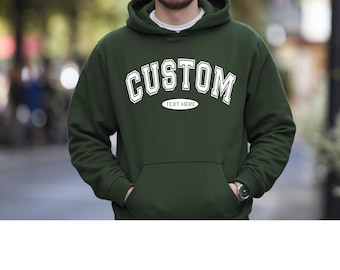Personalisiertes Varsity Buchstabe-Sweatshirt: Personalisiertes Athletisch Jersey
