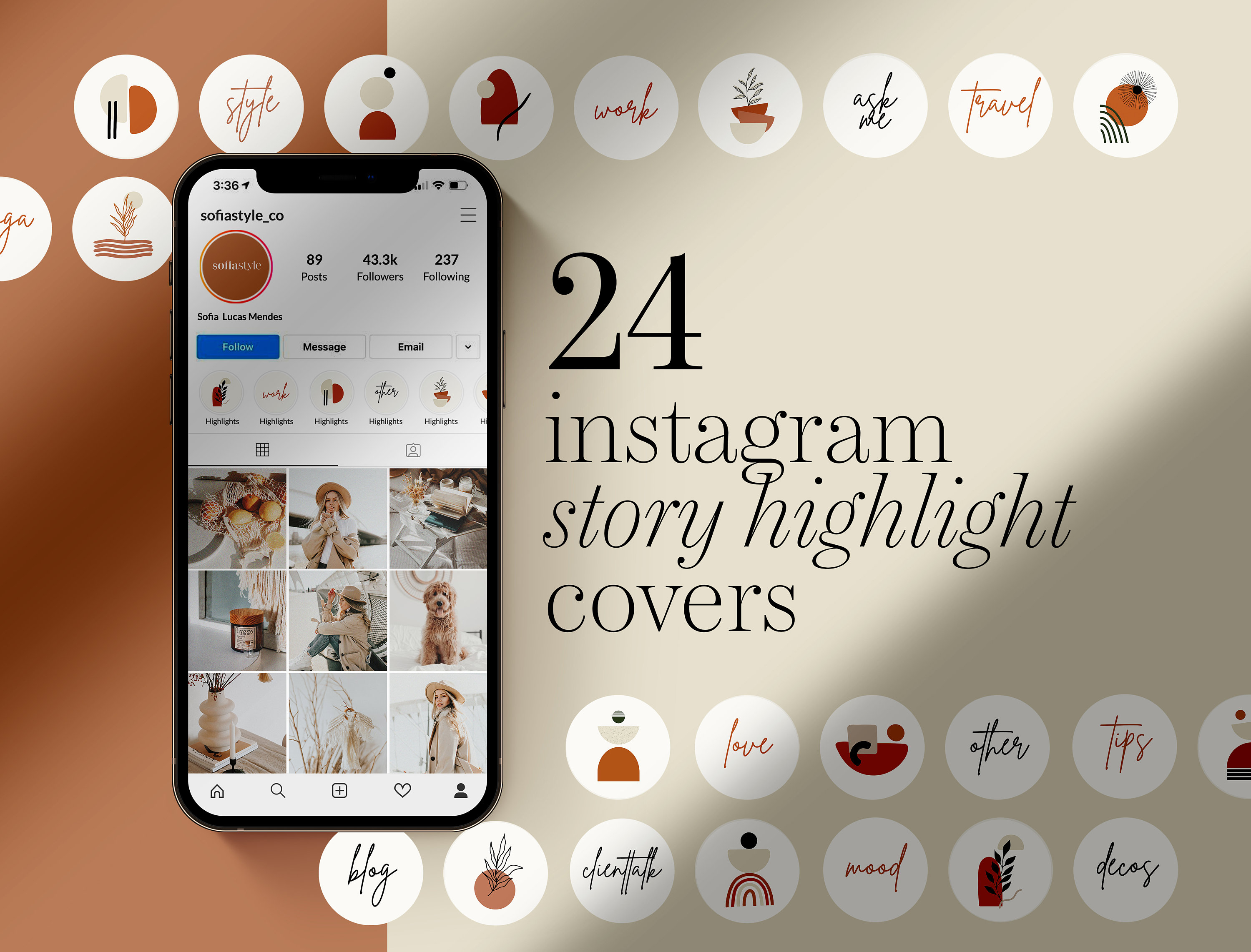 Editable Instagram Highlights Canva editable Instagram Etsy