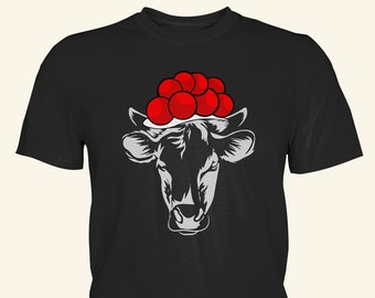 Cow with Bollenhut T-shirt | Black Forest cuckoo clock