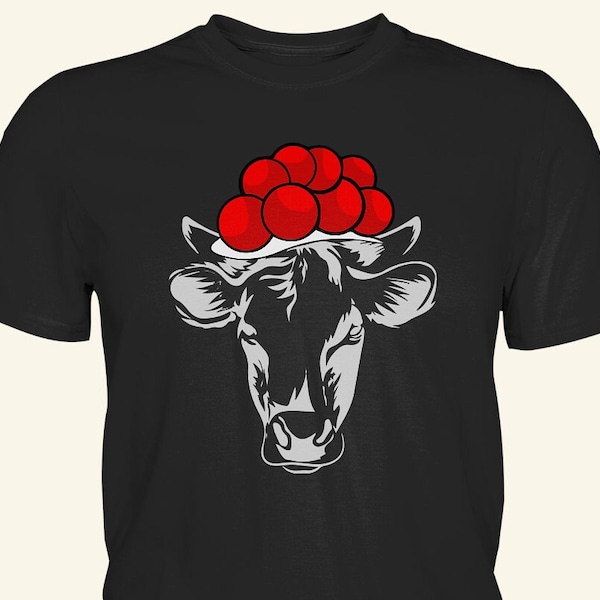 Kuh mit Bollenhut T-Shirt | Schwarzwald Black Forest Kuckucksuhr Kuckuck