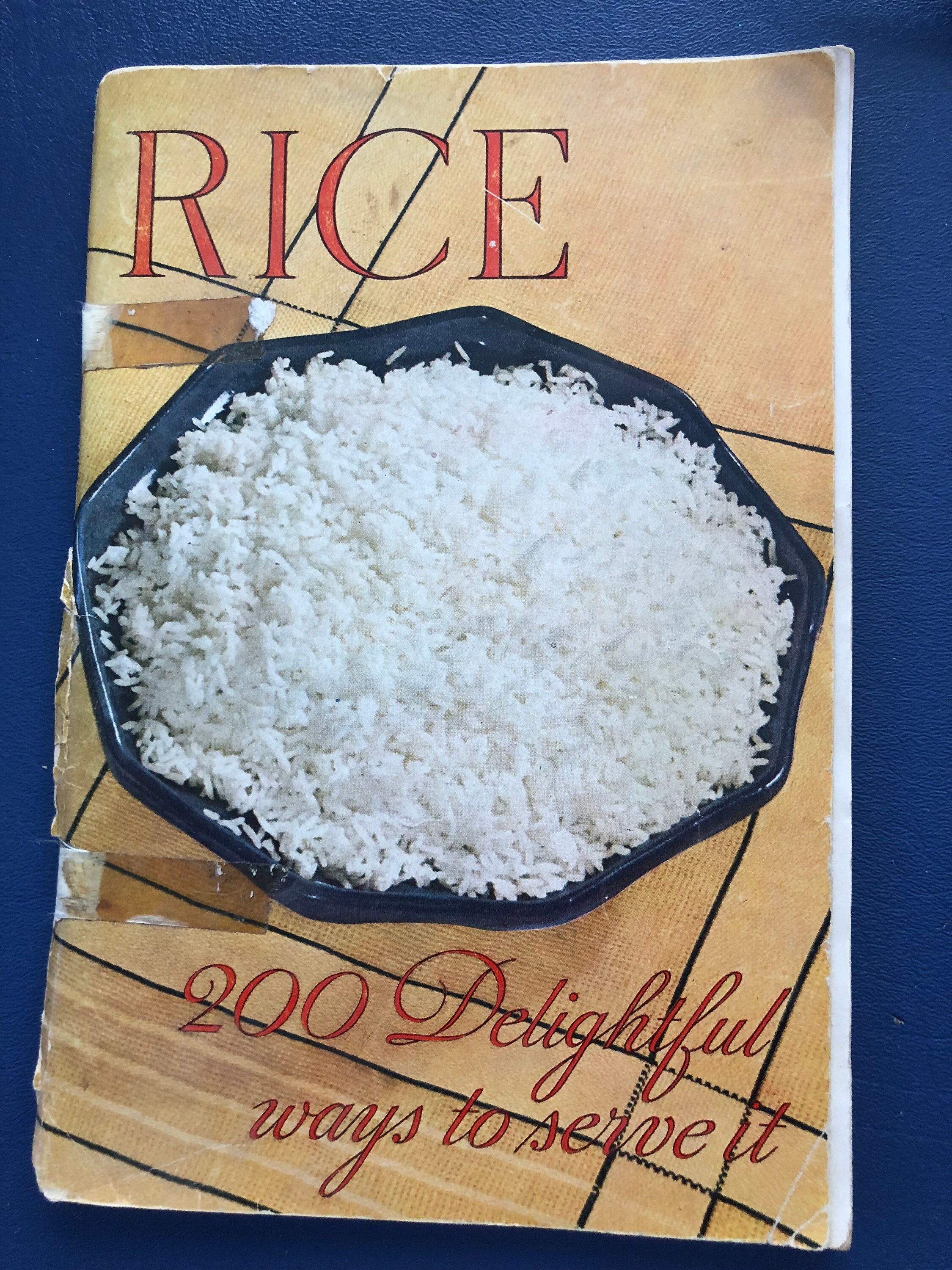 Rice 200 Delightful ways to serve it a cookbook pamphlet Etsy