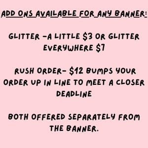 Baby Gender Reveal Hand Painted Paper Banner image 5