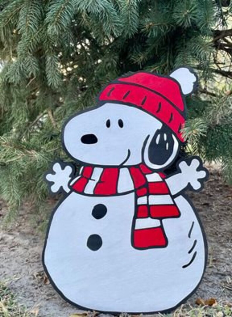 Outdoor Christmas Decorations Christmas Decor Snoopy Etsy Outdoor Christmas Decorations Christmas Decor Snoopy Etsy