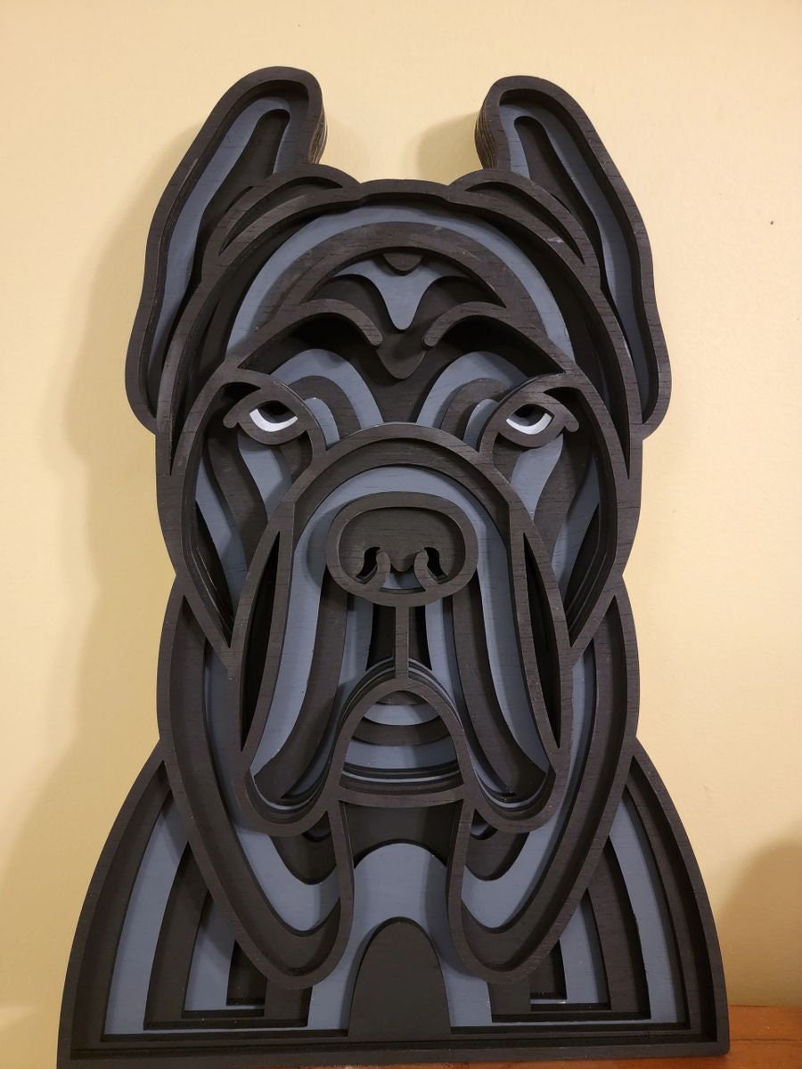 Cane Corso Wall Art Mandala Etsy