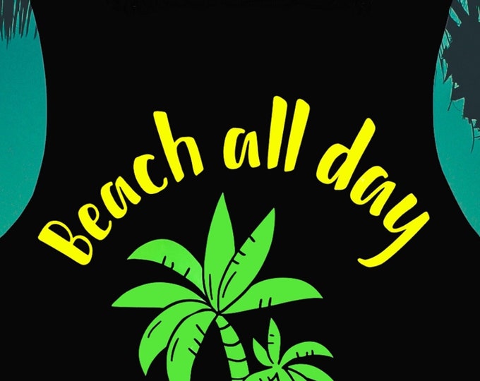 Featured listing image: Glow in the Dark "Beach All Day Party All Night" Tank Top (Mens Sizes)