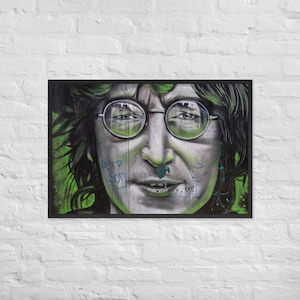 JOHN LENNON Street art Framed poster