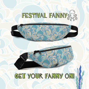 Wild Fanny Pack - Green Fanny Pack, Festival Fanny Pack, Fanny Pack for Women, Fanny Pack For Men, Cute Fanny Pack, Abstract Fanny Pack