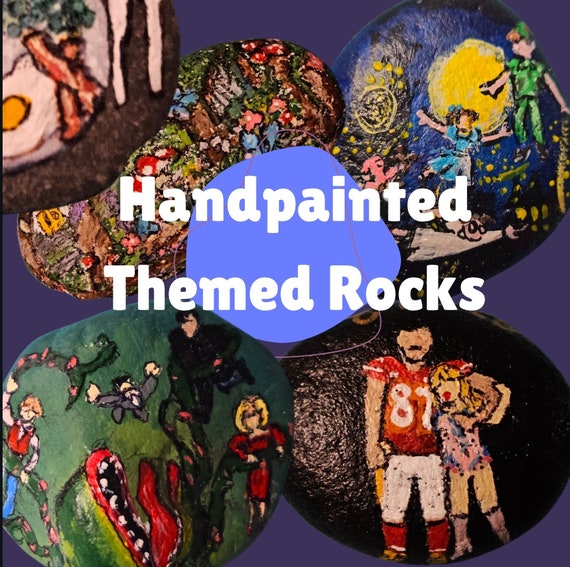 Custom Handpainted Art Rocks | Personalized Art Stones | Unique Gifts | Home Desk Party Decor | Small Garden Decor | Quality | Fast Shipping