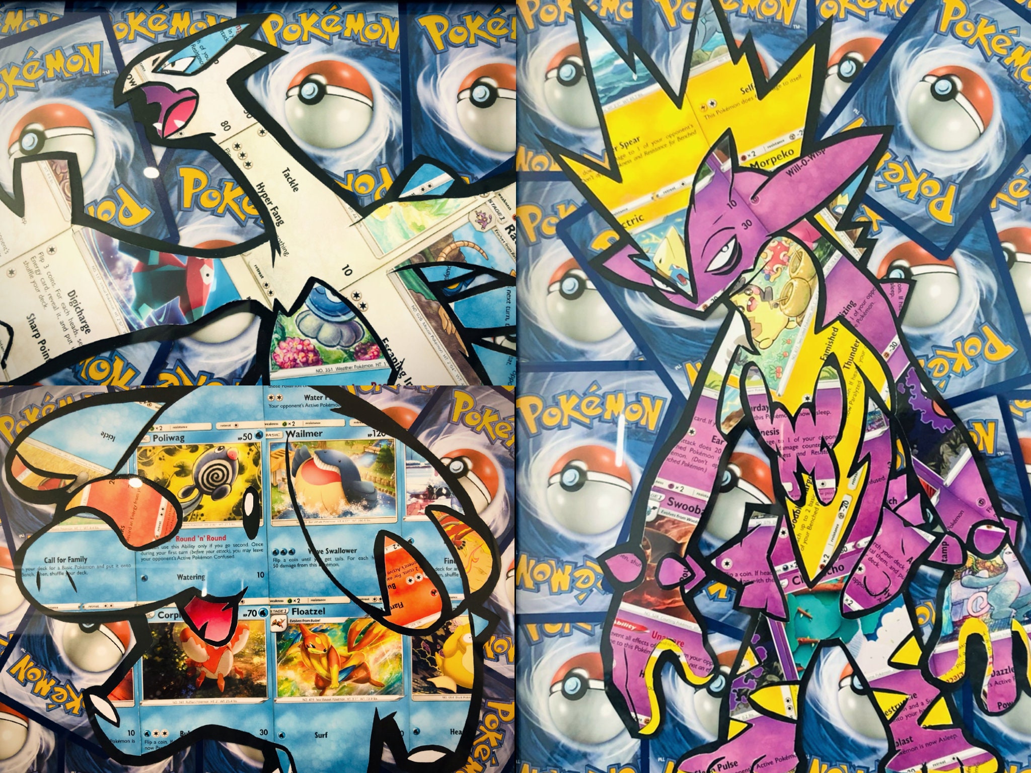 Commission Request for Custom Framed Pokémon Card A4 Wall Art Etsy