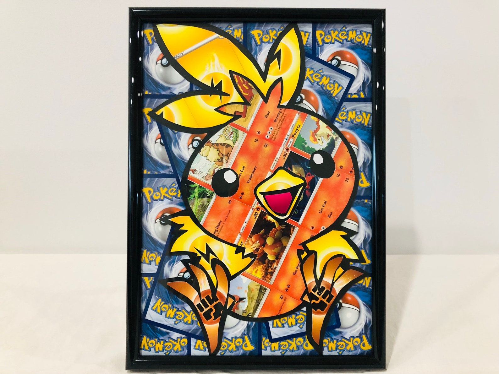 Torchic Framed Pokémon Card A4 Wall Art Etsy