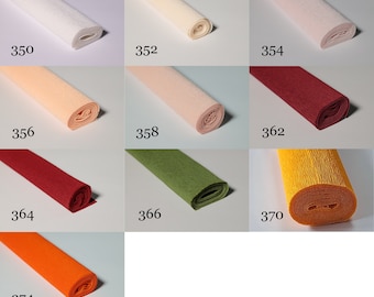 Italian crepe paper 90g rolls - 50cm  x 150cm | Cartotecnica Rossi | paper flower supply