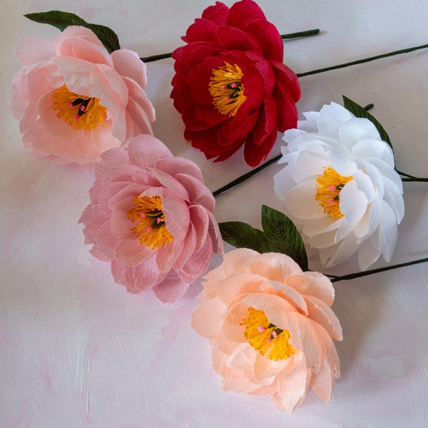 Crepe Paper Flowers Etsy