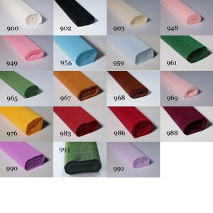 Italian crepe paper 140g rolls - 50cm  x 250cm | Cartotecnica Rossi | paper flower supply | crepe paper