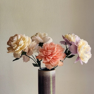 Crepe paper bomb peony | crepe paper flower | handmade | floral gift | home deco
