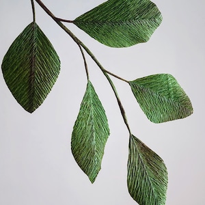 Crepe paper leaves | handmade | floral gift | home deco | fall leaves | colourful leaves | lifelike leaves
