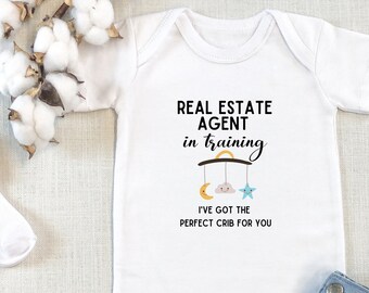 Real Estate is My Hustle Funny Realtor Gift Baby Boys Girls Onesies Bodysuits Real Estate is My Hustle Funny Realtor Gift Baby Boys Girls Onesies Bodysuits