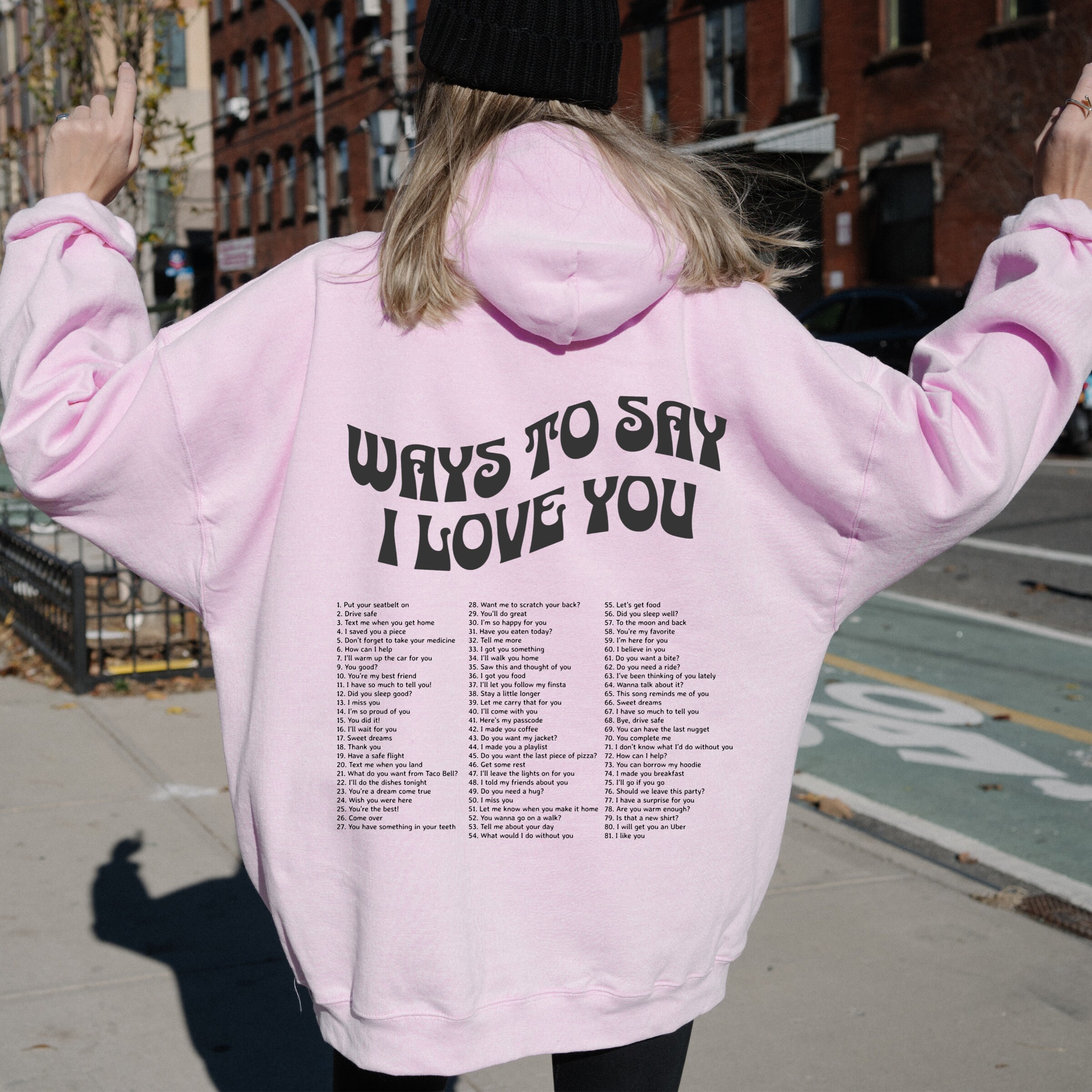 Loved Letter Print Sweatshirt