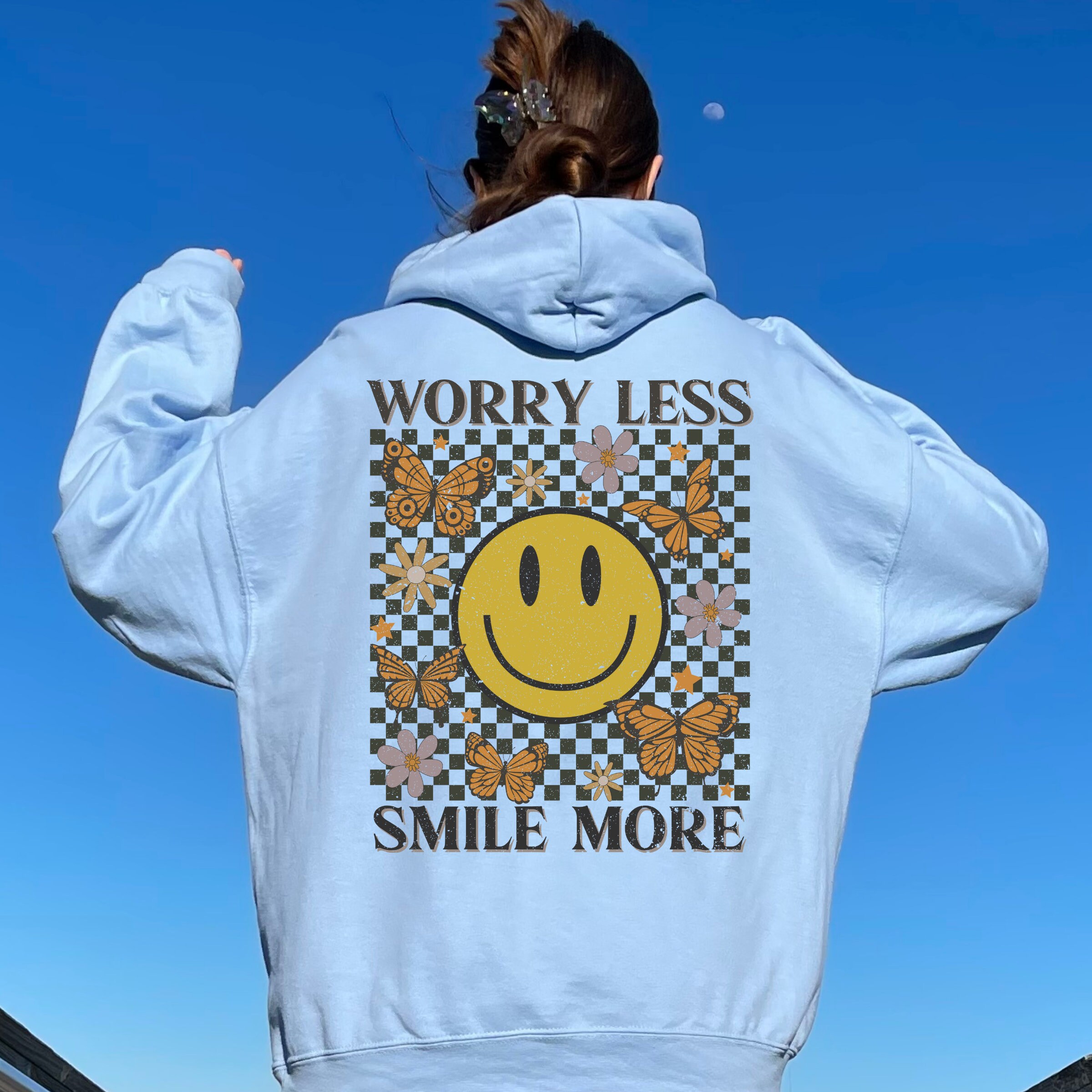 Back Print Aesthetic Hoodie / Oversized 