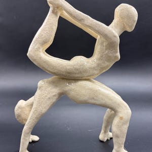 Handmade Yoga Sculpture Ceramic | Flow Session Clay Figure | Meditation Decor | Zen Home Decor | Unique Pottery Art Gift