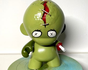 Munny kidrobot custom, graffiti, silver, artoys