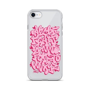 Graffiti Alphabet iPhone Case – Pink