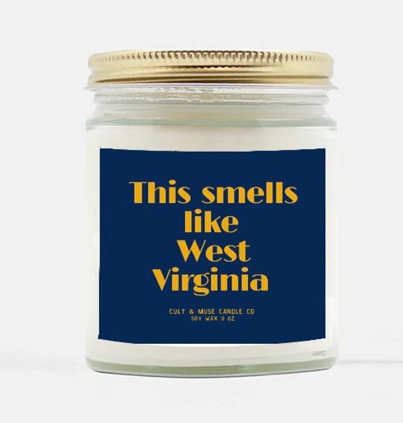 This smells like West Virginia Candle WVU Mountaineers West Etsy