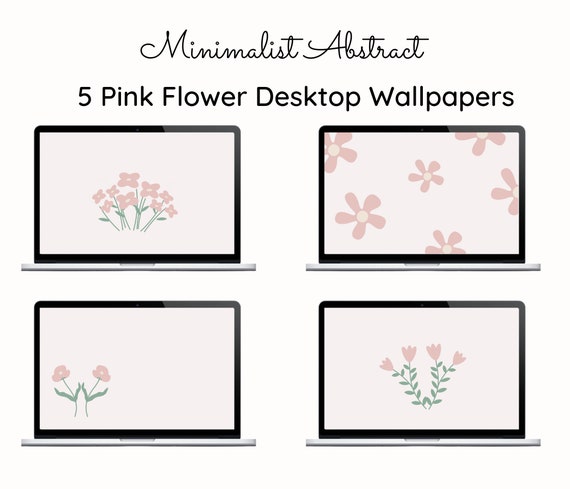 Minimalist Pink Macbook and Windows Desktop Wallpaper - Etsy