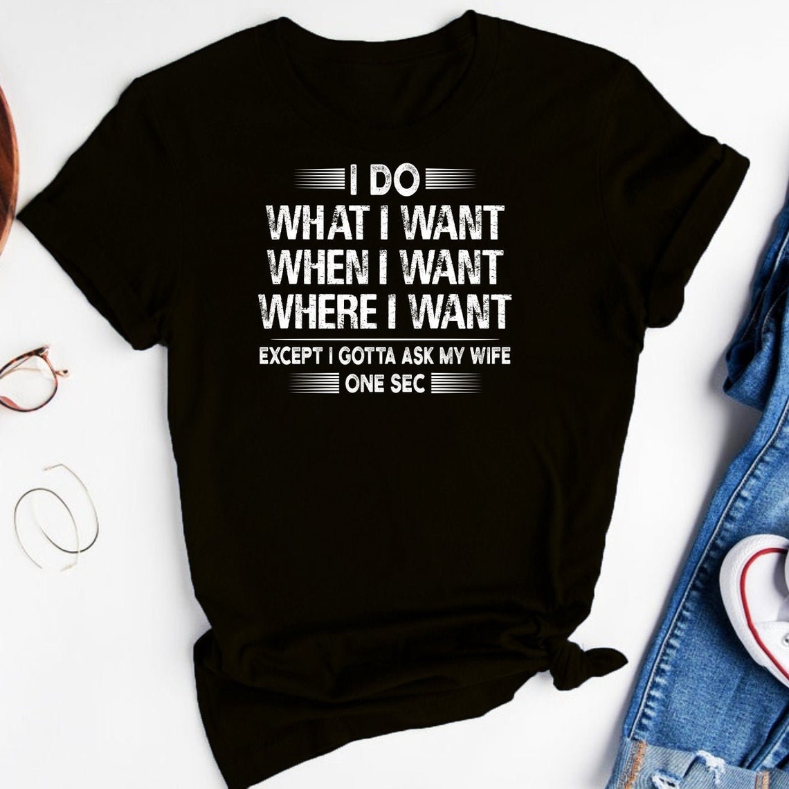 Gotta Ask My Wife T-shirt Funny Shirt Husband T-shirts | Etsy