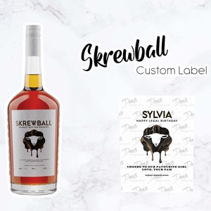 Etichetta adesiva personalizzata Skrewball Whisky / 50 ml, 750 ml