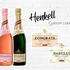 PRINT AT HOME: Henkell Custom Label | Digital File