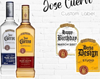 Jose Cuervo Especial テキーラ アート作品 自作 PRINT AT HOME: Jose Cuervo Custom Label | Digital File - Etsy