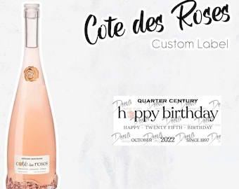 Etichetta adesiva personalizzata Cote des Roses