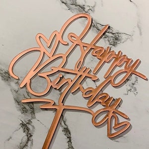 Cake Topper - Happy Birthday