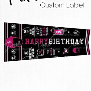 PRINT AT HOME: Pink Whitney Custom Sticker Label | Digital