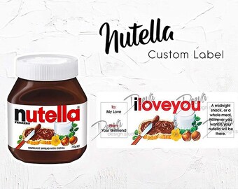 Nutella Custom Sticker Label