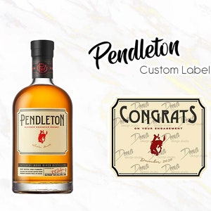 Pendleton Whisky Custom Sticker Label | 750mL, 1750mL