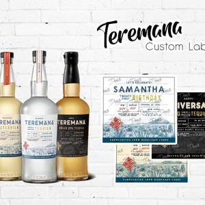 Teremana Custom Sticker Label | Blanco, Reposado, Anejo | 375mL, 750mL