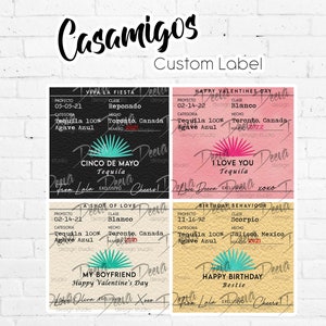 PRINT AT HOME: Casamigos Custom Label | Digital File