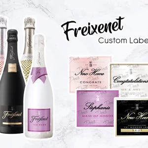 Freixenet Custom Sticker Label | Negro, Rosé, Prosecco - Etsy