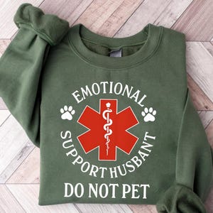 Funny Emotional Support Husband Do Not Pet PNG Digital Download Sublimation Design for Men Husband Shirt Gift Anniversary Wedding Printable