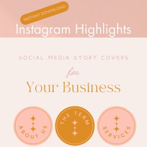 12 boho pink and orange Instagram Covers, Instagram Story Highlight Icons, iOS App Icons, iPhone Widgets, Instagram Highlights