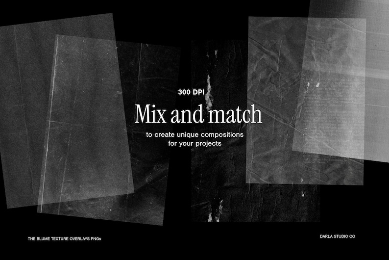Texture Overlay PNG Pack, Plastic Paper, Canva friendly image 7