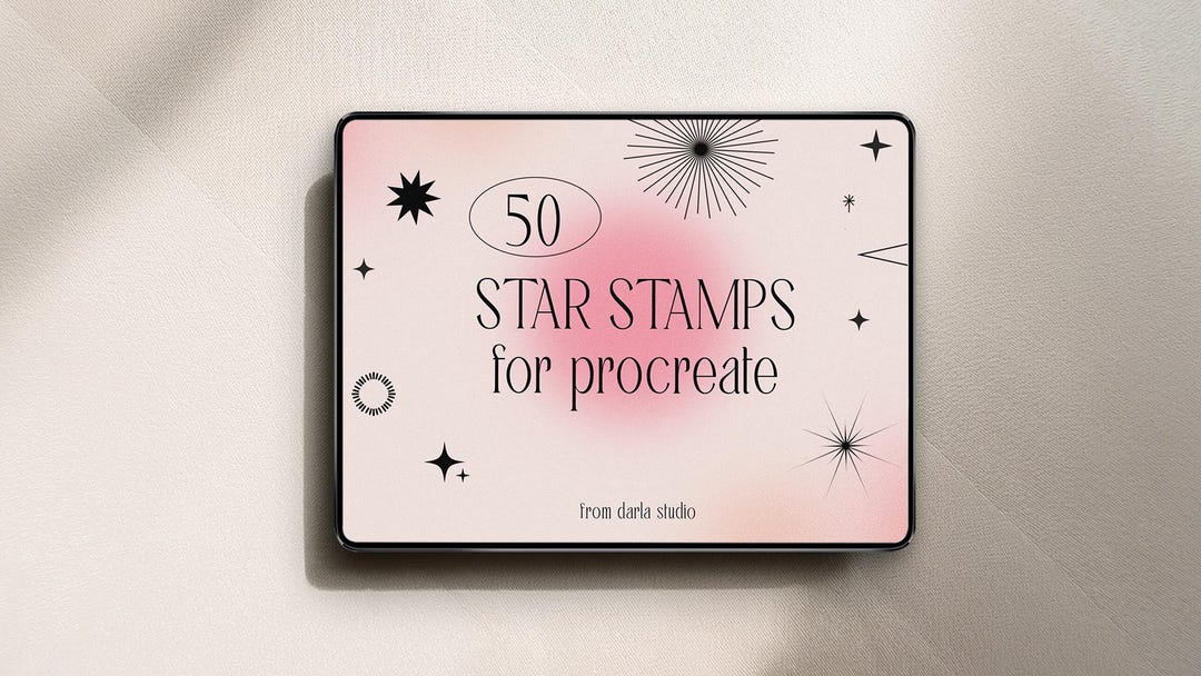 50 Star Stamps Brush Set for Procreate (digital Brushes) - Etsy