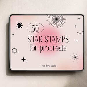50 Star Stamps Brush Set for Procreate (digital Brushes) - Etsy