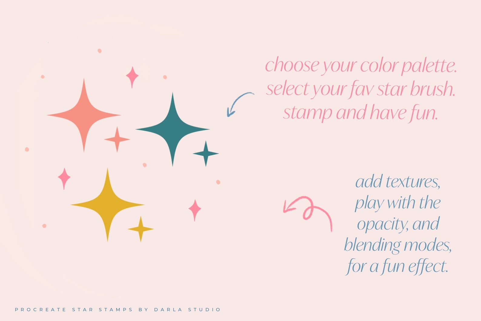 50 Star Stamps Brush Set for Procreate (digital Brushes) - Etsy