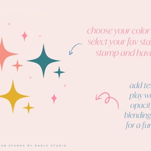 50 Star Stamps Brush Set for Procreate (digital Brushes) - Etsy