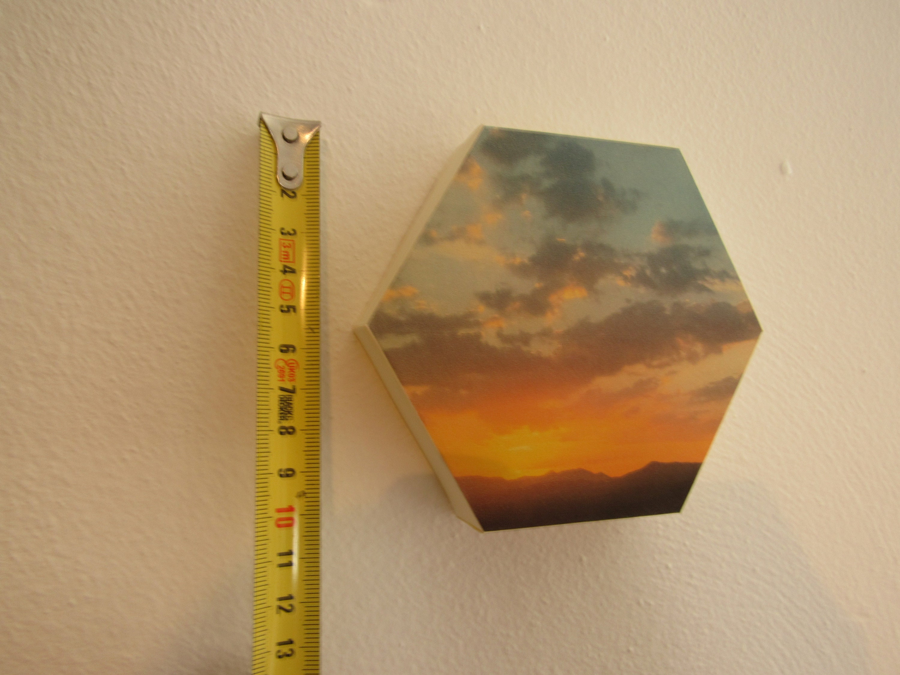 Hexagon picture folding template | Etsy