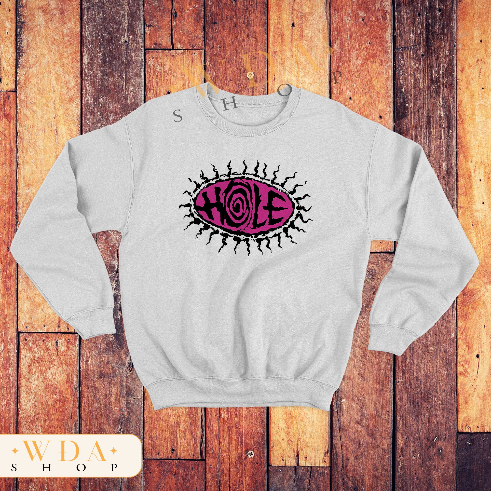 Logo Sweatshirt Hole Band Shirt 