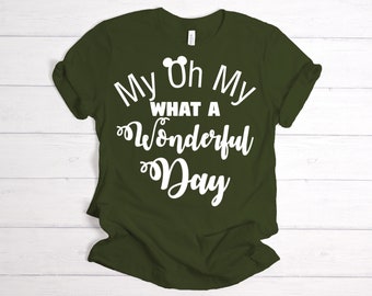 My Oh My What A Wonderful Day Calligraphy 5 X 7 / Disney World/ Splash ...