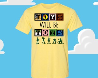 Camiseta inspirada en Toy Story: Camiseta gráfica "Los juguetes serán juguetes"